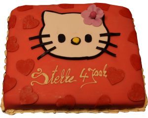 Hello Kitty taart marsepein